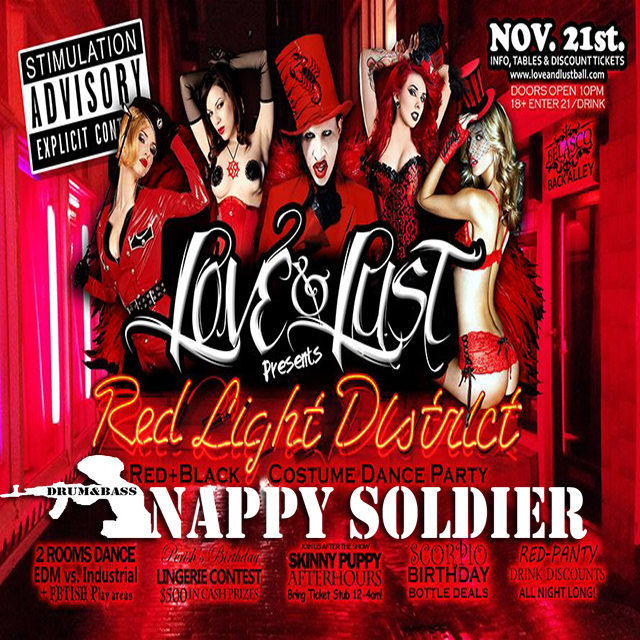 Nappy Soldier Live at Love & Lust Events * Perish's Studio 69 Birthday Red Party
