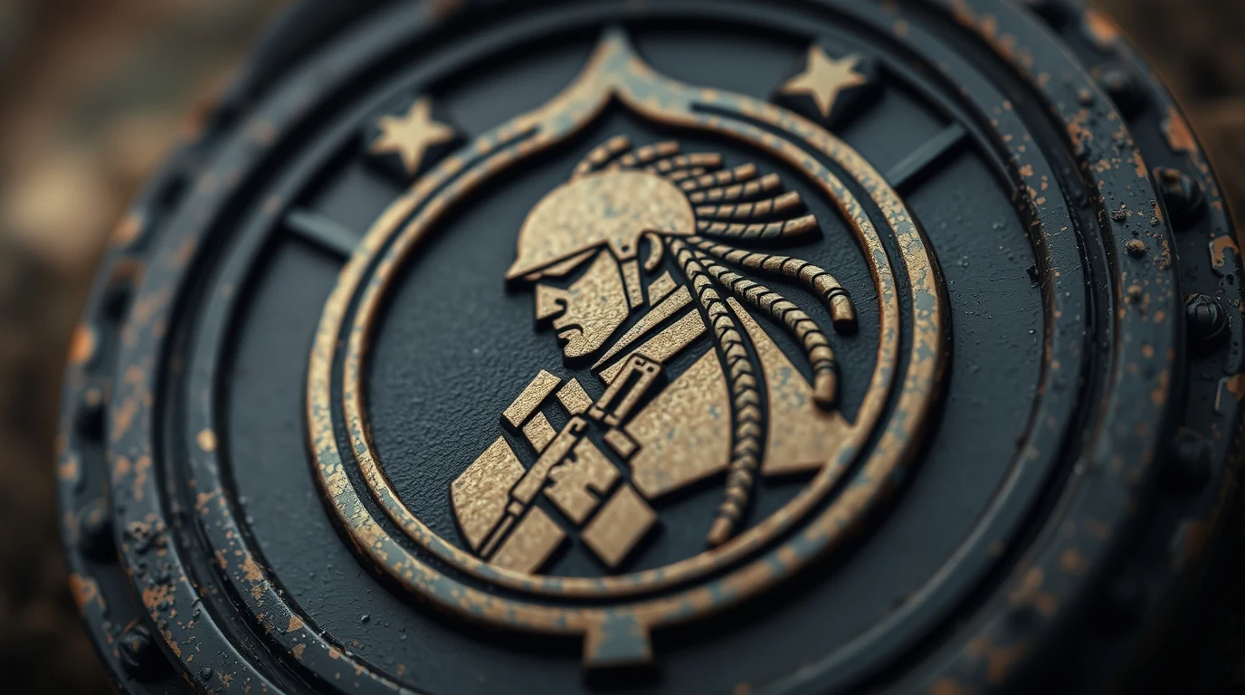 Nappy Soldier metal insignia