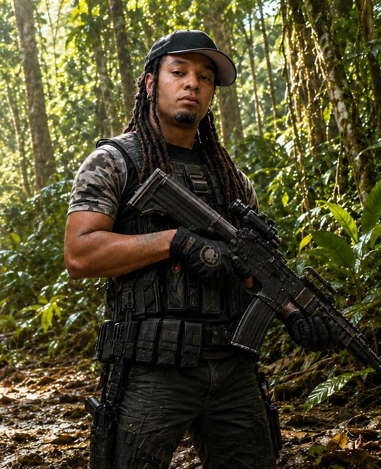 Nappy Soldier cinematic jungle character